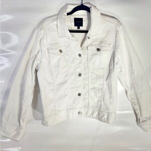 The Limited White Jean Jacket